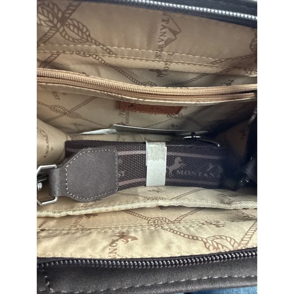 MW1266G-8120 Montana‎ West Stunned Embossed Floral Concealed Carry Tote/Handbag